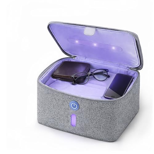 Image of Brookstone UV Light Bag, Portable Sterilizing Bag for Everyday Items, Including Smart Phones, Masks and Small Gadgets, Quick Sterilization