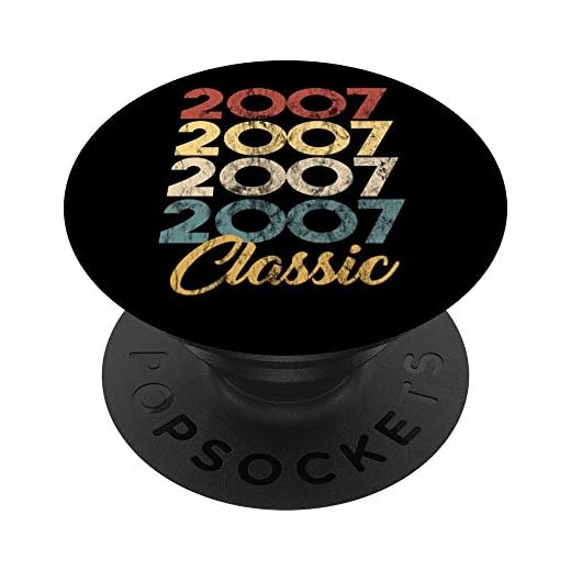 14º. Cumpleaños Nacido en 2007 Vintage 14 Retro Bday Regalo PopSockets PopGrip: Agarre intercambiable para Teléfonos y Tabletas