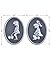 Bathroom Sign for Toilet Restroom Door Adhesive Backed Men's and Women's Bath Room Sign