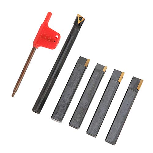 Set de 5 herramientas indexables de torneado con insertos de carburo miniatura 3