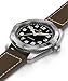Hamilton Khaki Field Expedition Automatic Men's Watch, 41mm Stainless Steel Case, Swiss Made, Black Dial Analog Wrist Watch, 100m Waterproof, Sapphire Crystal, 3-Hand Movement, Cow Leather Strap