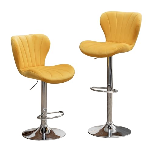 Roundhill Ellston Yellow Barstools