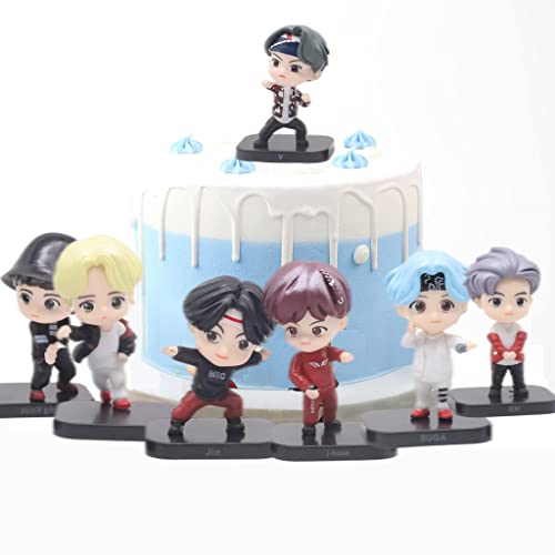 Image of ELEPHANTBOAT 7 Pcs Miniature Mermaid Figurines Set for Fairy Garden