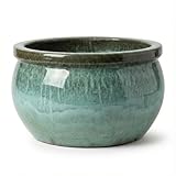 Teramico Blumentopf Pflanzgefäß Übertopf Modell Bavaria in verschiedenen Größen und Farben - absolut frostfest (Moos Grün, 28cm x 17cm)