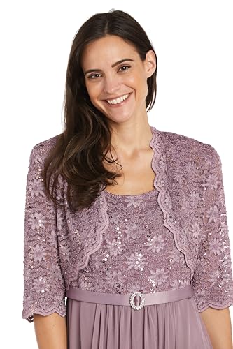 Image of R&M Richards Womens Lace Cocktail Jacket and Dress