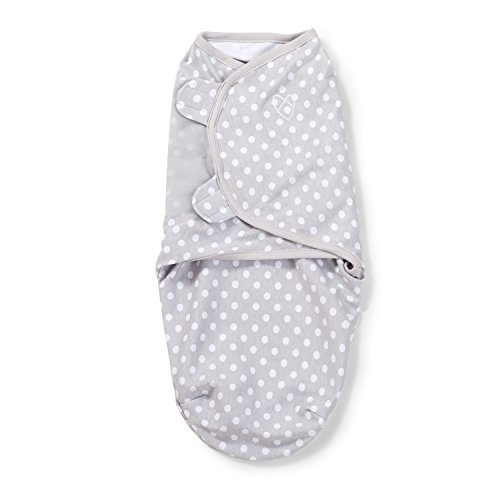 Image of SwaddleMe Original Swaddle - Size Small, 0-3 Months, 2-Pack (Grey Dot Stripe)