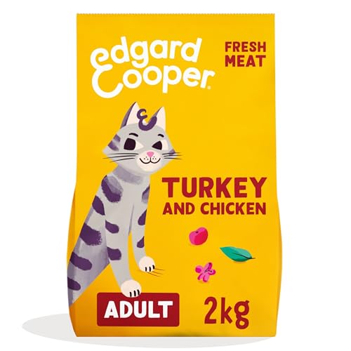 Edgard & Cooper Katzenfutter für Erwachsene, (Truthahn & Huhn, 2 kg), sterilisiertes und aktives Katzenfutter, ohne Getreide… – Ansicht 1