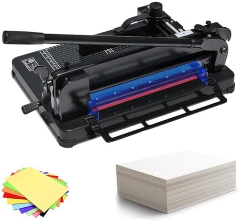 Dom i kuchnia, ręczna gilotyna do papieru, wytrzymała gilotyna do papieru ozdobnego A4 z grubością cięcia 0,1-40 mm, pogrubiony nóż stalowy, do format