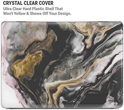 Skinit Case + Skin Compatible with MacBook Air 13in (2020) Originally Designed Gold Blush Marble Ink Design