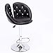 Produktbild NYDZ Barhocker Mode European Leisure Bar Stuhl Einzel Einstellbare Bar Freizeit Hochstuhl Barhocker Café Sitz (Color : Black)