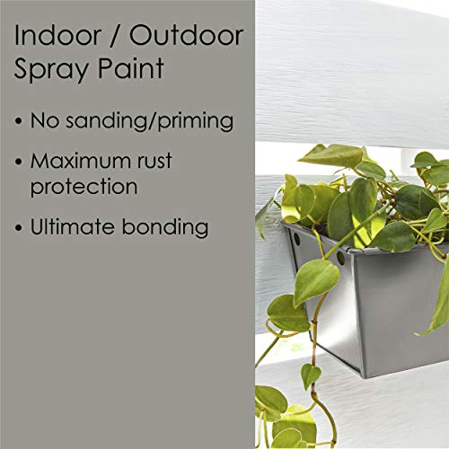 Image of Krylon K02723007 Fusion All-In-One Spray Paint for Indoor /Outdoor Use, Gloss Smoke Gray 12 Ounce (Pack of 2)