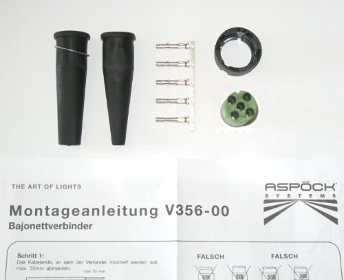 FKAnhängerteile Aspöck Bayoneta Connector-Right Side Parte, Instrucciones de Montaje Incluido