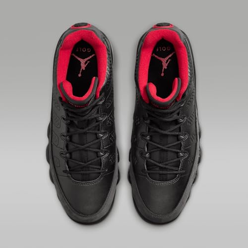Air Jordan 9 G Golf Shoes (FJ5934-002, Black/True Red/Dark Charcoal)4