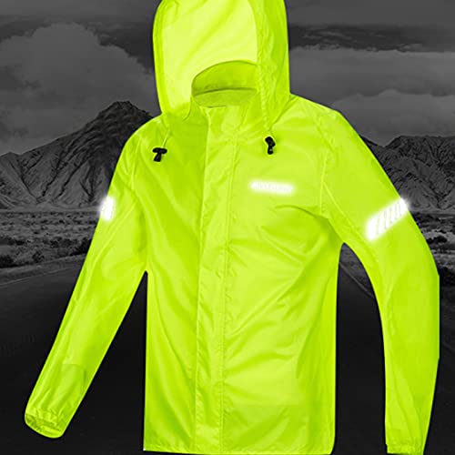 Chaqueta impermeable para ciclismo con capucha negra, talla S miniatura 7