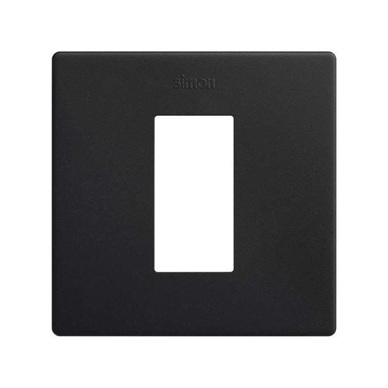 SIMON 270 | Marco estética mínima 1 elemento negro mate 27101610-098
