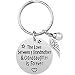 Grandma Gift from Granddaughter - Stainless Steel Grandmother Keychain Jewelry, The Love Between Grandmother & Granddaughter is Forever, Gifts for Mother's Day (Grandma & Granddaughter)
