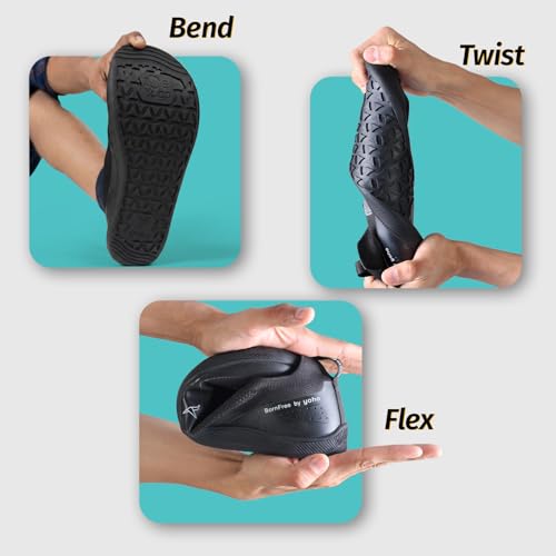 Image of YOHO Barefoot Shoes: Bornfree - Toe Yoga Unisex Series | Wide Toe Box & Zero-Drop Flexible Sole for Natural Movement | Training, Gym, Walking & Running Footwear for Men and Women