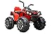 Mondial Toys Moto ELETTRICA 12V Super Quad per Bambini ATV con AMMORTIZZATORI Reali Rosso