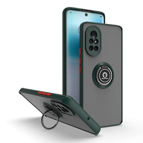 linsuyu Case Compatible with Huawei nova 8, Compatible with Huawei nova 8 Ring-Shaped Bracket Phone Case Green2