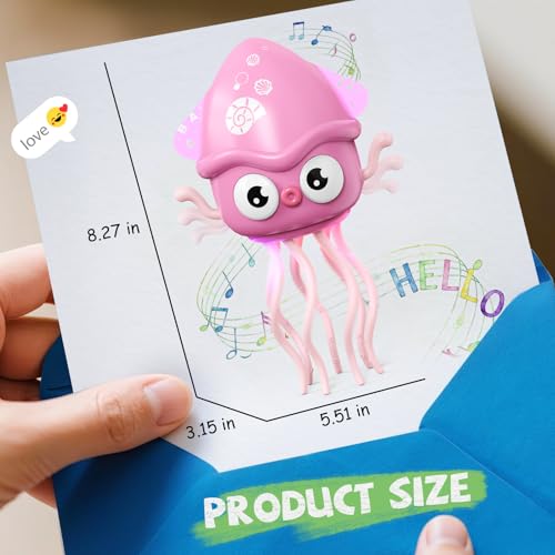 Ozega 2-in-1 Crawling Dancing Octopus Baby Toys 6-12 Months, Baby Squid Toys Tummy Time Toy with 10 Music & Light, Includes A-Z Learning & Recording Functions, Gifts Toys for 6 7 8 9 Month Old Baby by Ozega - Image 9