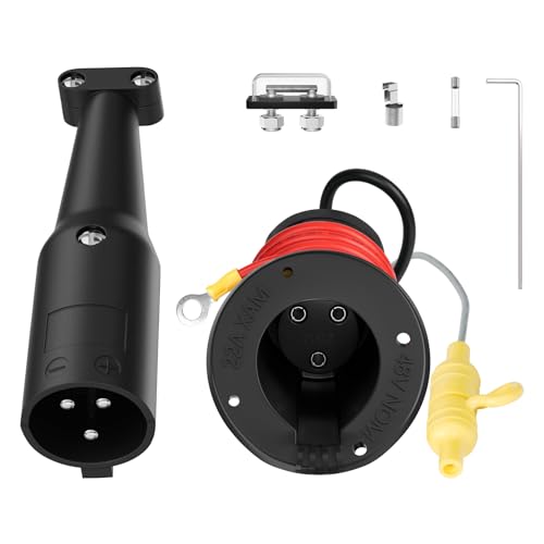 DRIVE UP 48V Club Car Charger Receptacle Charger Plug for