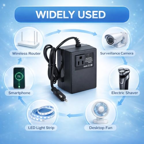 Adaptador de Enchufe, Convertidor de Voltaje de Transformador de Potencia de 300 W CA 220 V a 110 V, Adaptador de Enchufe de la UE, Adaptador de Enchufe de Viaje