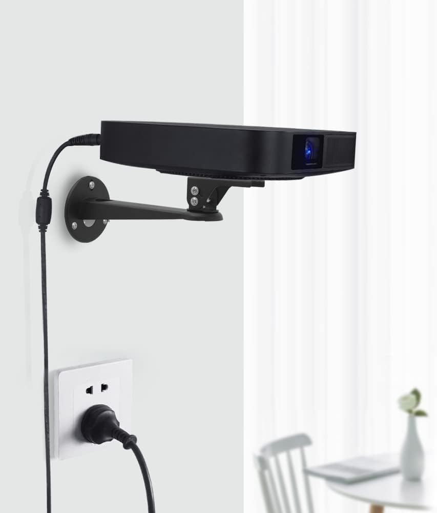 SQUISHCO Projector Stand, Wall Mount for Home Theater, Mini Projector, Security Camera, CCTV, Webcam, 360° Rotation - Image 2 thumbnail