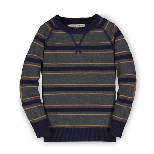 Image of Hope & Henry Boys' Long Sleeve Crew Neck Pullover Sweater