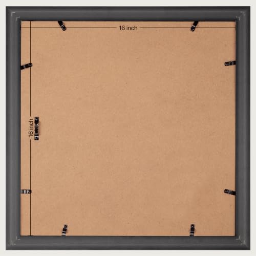 Image of eletecpro 16x16 Picture Frames Set of 2 with Clear Acrylic Cover, Gold | Ornate Vintage Gold Photo Frames Display 12x12 Photo with Mat or 16x16 without Mat for Home Wall Decor