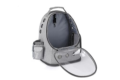 Zaino estensibile per gatti e cani con visiera e