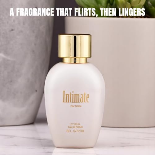 Image of Bel Avenir Intimate Women | Perfume for Women | Long Lasting Fresh Floral Scent | Daily & Date Night Fragrance | Gift for Wife, Girlfriend | Eau de Parfum 100ml