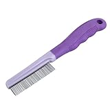 uxcell Pet Cat & Dog Grooming Comb with Fine Steel Tooth