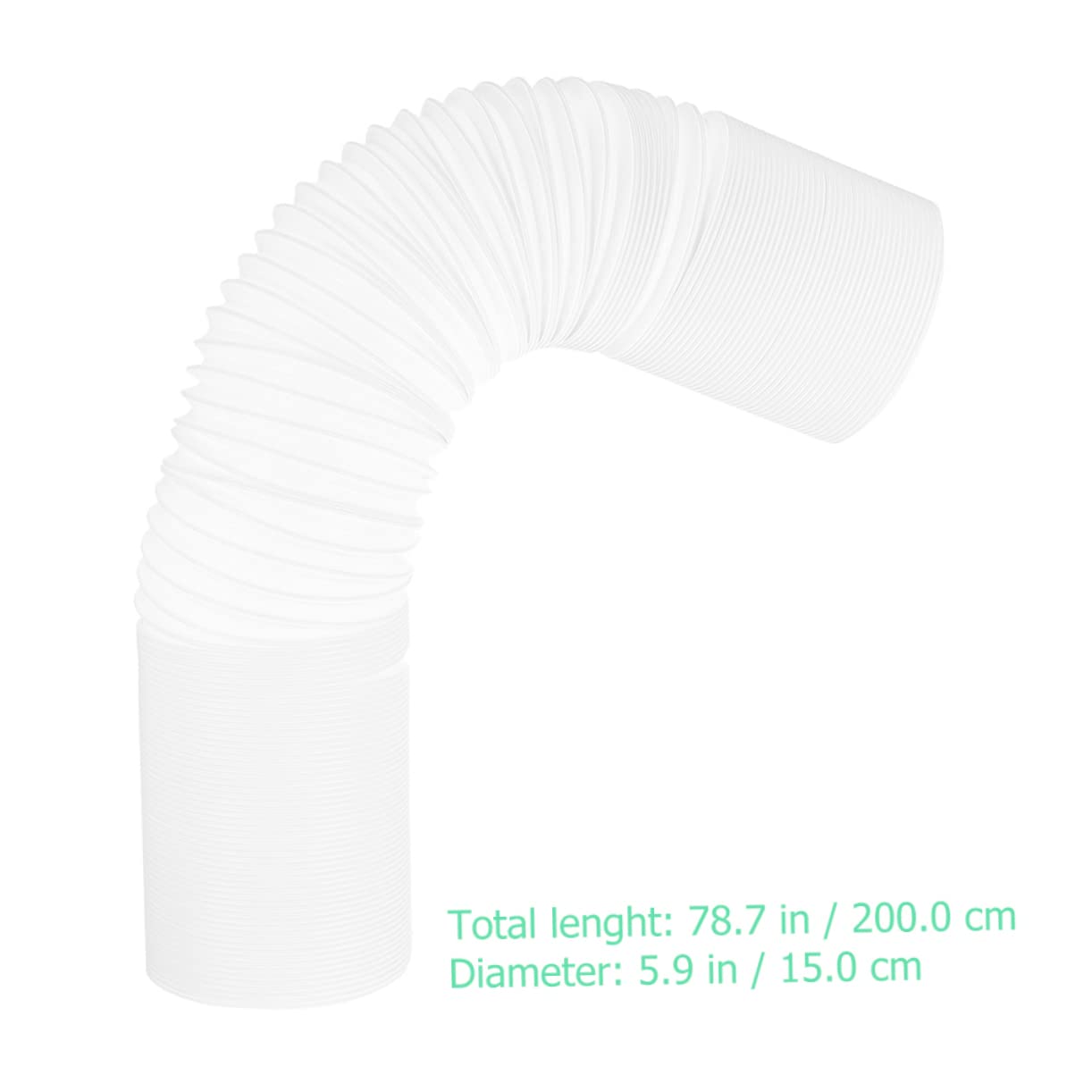 PartyKindom Tubo Flessibile per Condizionatore d Aria Portatile Tubo Flessibile per Sfiato Diametro Facile da Installare e Rimuovere