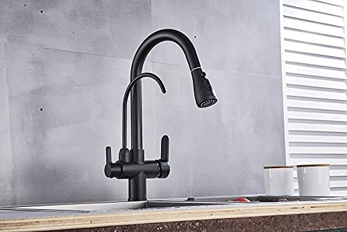 Douchette extractible pour robinet cuisine filtré double commande