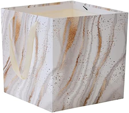 RUIFYRAY Extra Large Gift Bag, 11.8″ Square Reusable Big Bag with Handle, for Wedding, Birthday, Presents, Father’s Day, Thanksgiving, Christmas, New Year’s, Holiday Gifts