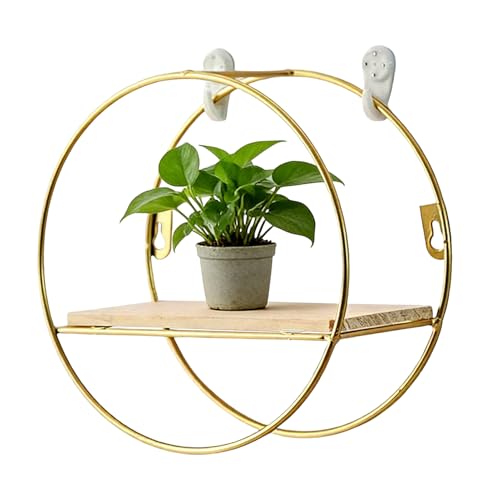 Estanterías de pared para el hogar | estantes redondos de diseño para presentación y almacenamiento | estantes flotantes para baño | para cocina, lugar de trabajo, dormitorio de estudiantes