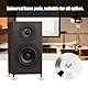 CYSFETENA 8 Stück 25 x 4mm Universal Kupfer Lautsprecher Shock Base Pads, Isolierung Füße für Lautsprecher und Verstärker, Spikes und Fußmatten für Lautsprecher, CD/DVD Player