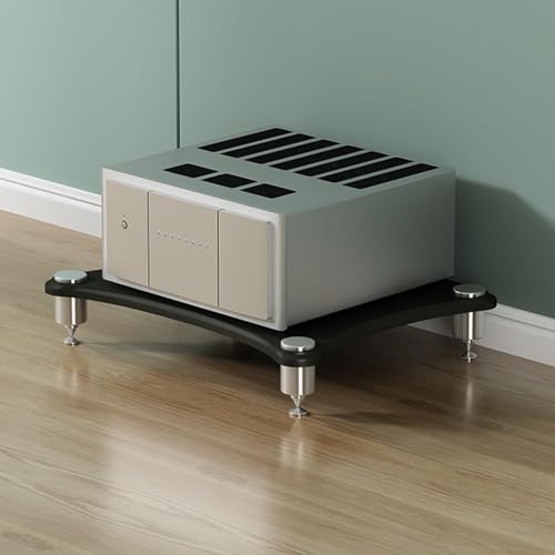 Support de média stéréo polyvalent, meuble multimédia AV en bois pour salon