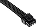 CORSAIR Premium Individually Sleeved PSU Cables Starter Kit – Black, 2 Yr Warranty, for Corsair PSUs