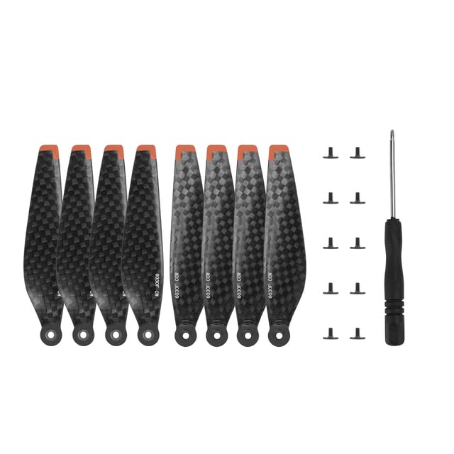 AECAM - Suitable For DJIs miпi 3 Pro Propeller 6030F Carbon Fiber Propeller Small And Low Noise Wing Blade Accessories (8 pieces)
