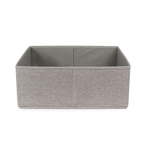 Compactor - Aufbewahrungsbox Größe L 42x36x16,5 cm - Faltbare Box aus robustem Oxford-Stoff in Grau mit Griffen - Stoffbox zur Aufbewahrung… – Ansicht 3