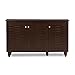 Wholesale Interiors Baxton Studio Winda Modern and Contemporary 3-Door Dark Brown Wooden Entryway Shoes Storage Cabinet