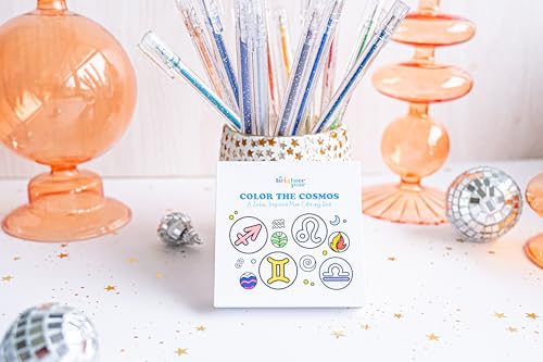 Bolígrafos gel multicolor glitter set 18 unidades miniatura 5
