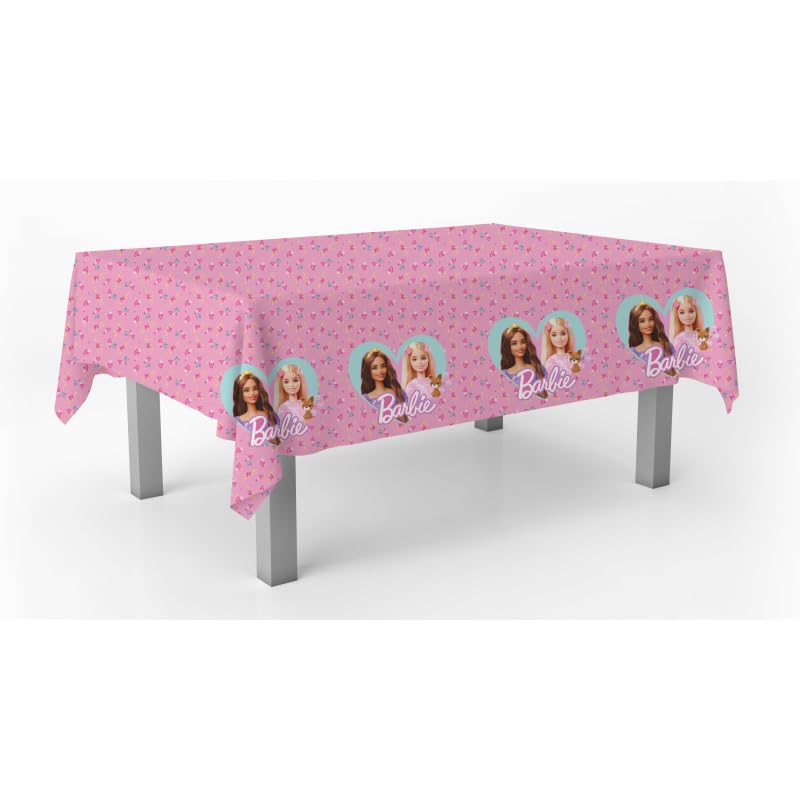 BARBIE Tablecloth, Birthday Decoration Tablecloth, Children's Party Supplies, Celebrations and Birthdays, 1 Unit, 120x180 CM