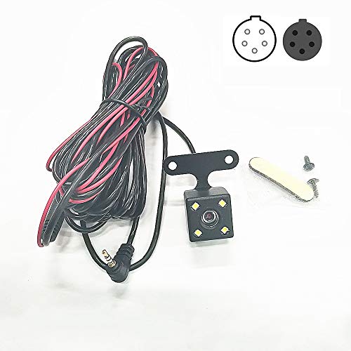 Abask Dash Cam Vue Arrière Caméra de Recul Caméra de Recul de Voiture Câble Extension Câble Universel HD Étanche Vue Arrière Parking Véhicule Caméra pour Pick-up de Voiture SUV RV Van (5 Broches 6 m)
