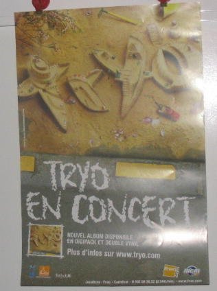 Affiche Tryo 2003 poster vintage musique francaise 40X60