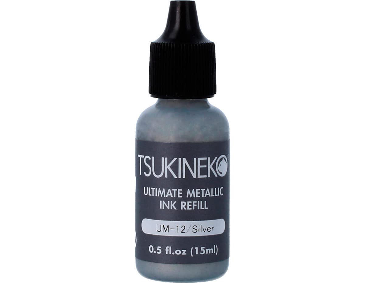 Tsukineko Silver Inks Metallic Inker,