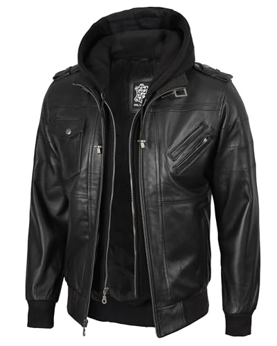 ジャケット・アウター Common divisor black leather jacket 41YQzMbEu-L.jpg