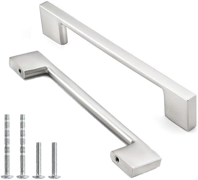 Tiradores de gabinete de 5 pulgadas, manijas decorativas Miami de gabinete de 5-78 (5.866 in), aleación de zinc sólido, accesorios de gabinete de