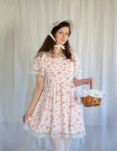 Scarlet Darkness Corset Dress for Women Floral Dresses Cottagecore Dress with Pockets3